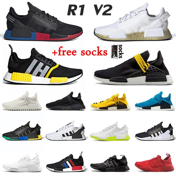 

2020 r2 v1 men women outdoor shoes human race sneakers classic pharrell williams hu trail human races size eur 47 trainers