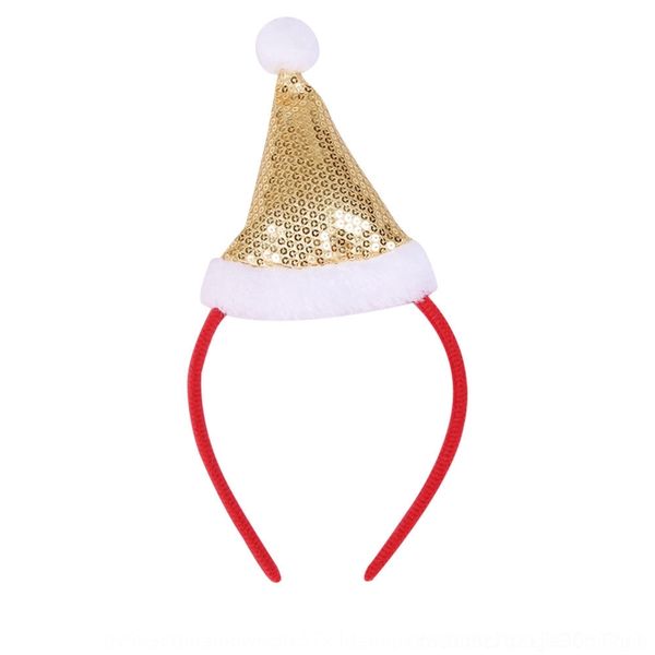 

czv6z new hcpgy 2020 headband hair hathair christmas hat band party performance sequin christmas hat hoop head