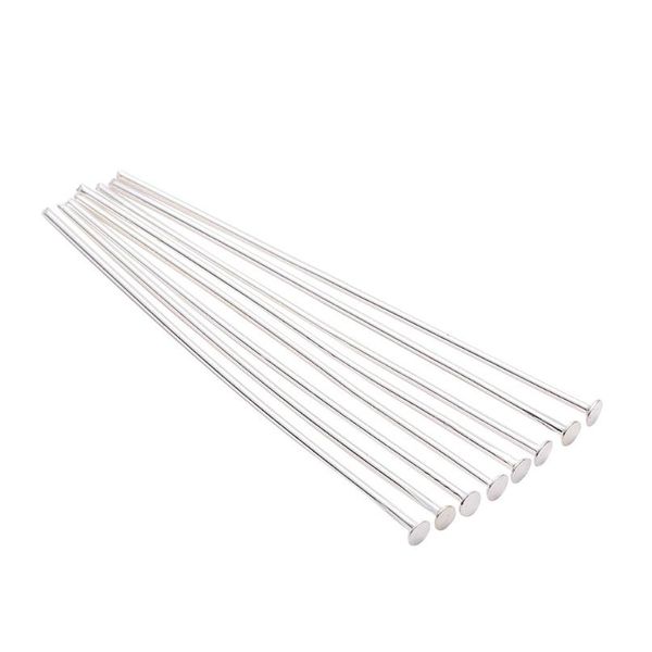 

200pcs bag 20 25 30 40 50 60 70 mm flat head pins gold copper rhodium headpins for jewelry findings making diy supplies f sqcfoo, Gray