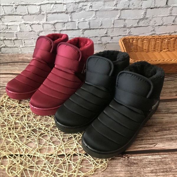 

women boots plus size snow boot for women breathable winter shoes fashion winter boots botas mujer shoes woman #si1l, Black