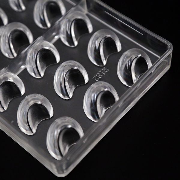 

a-dishes bakery and tools moon shaped chocolate molds polycarbonate pastry rectangle plastic baking dish