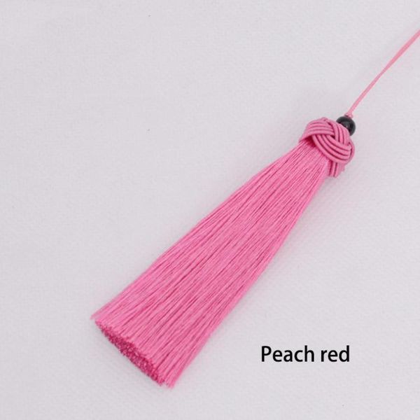 

12pcs lot 9cm pine cap tassels with hanging rope silk sewing tassel trim decorative key tassel for curtain home decoration h jllgzh