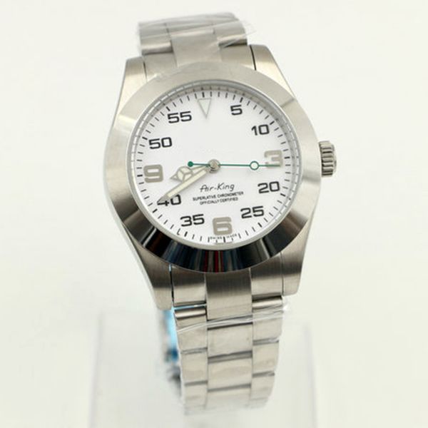 

air silver dial automatic mechanical men watch watches stainless steel strap king mens wristwatches, Slivery;brown