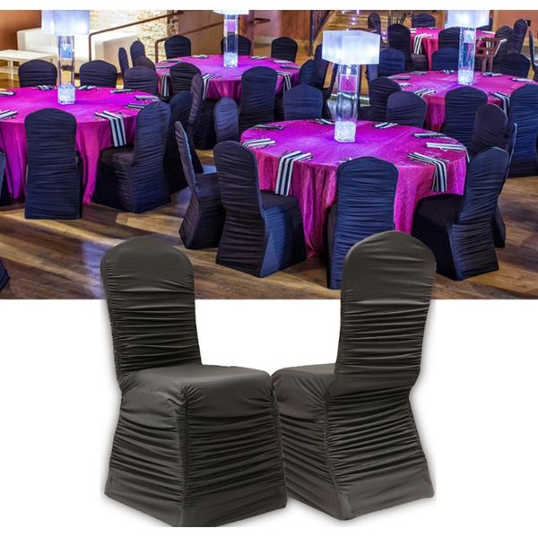 

хороший стул охватывает спандекс белый черный растяжение эластичный универсальный стул крышка чехол для столовой свадебный банкетный отель f