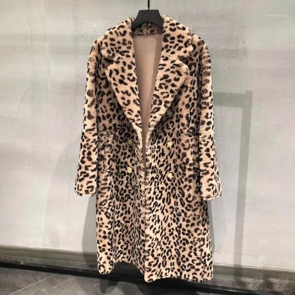 

natural leather and fur women coat long double-faced fur 2019 winter fashion merino sheep warm long sleeves windbreaker h2501, Black