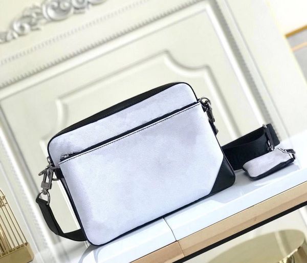 

fashion trio messenger men eclipse canvas and reverse 3 set crossbody bag with removable zipped pocket and coin purse attached to strap