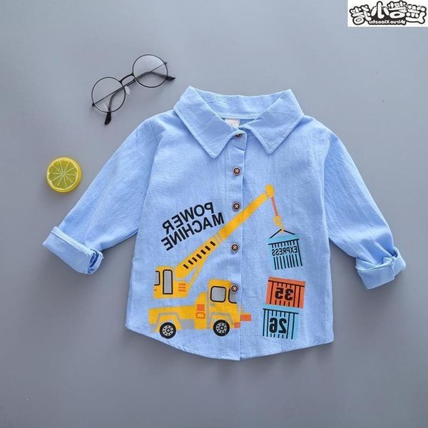

and 1 spring cute autumn boys' wear 2 3 long sve children 4 baby 5 6 fashion 7-year-old 9-inch shirt little boy, White;black