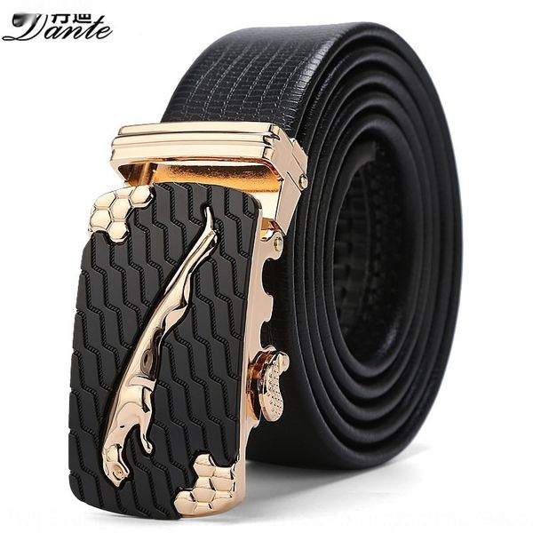 

данте денди мужская имитация высокого качества кожаный ремень automaticfashion леопард голова золотой пояс beltborder 2019 новый ocl28, Black;brown