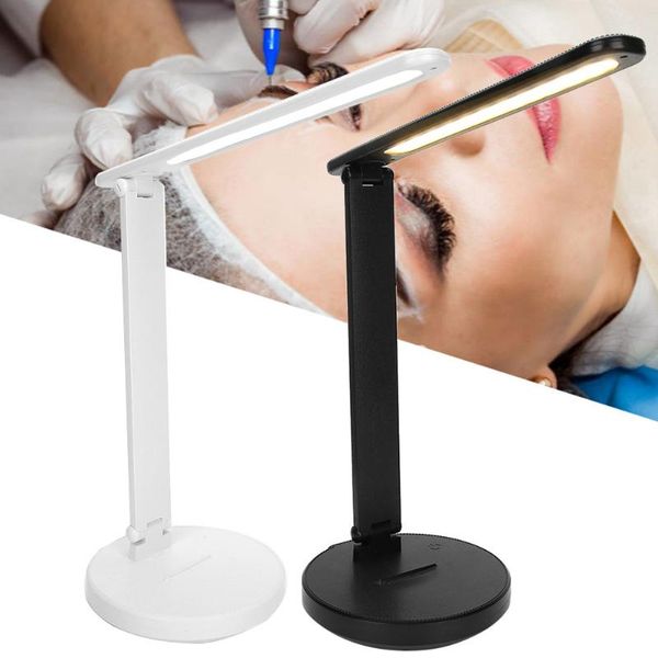 

nail art equipment eye protection led desk light table dimmable tattoo cosmetic salon lamp, Silver