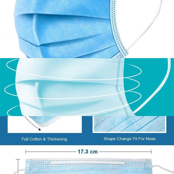 

masks face stock delivery immediately disposable dhl with elastic ear loop 3 ply breathab 73wh