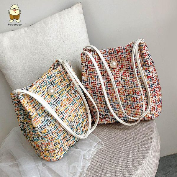 

beibaobao сумка женская 2020 woven популярные новые дикие девушки сумка мода ковшовые дамы вскользь сумки лучший подарок для самости