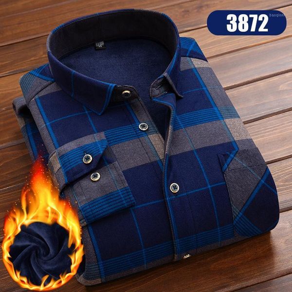 

2020 new winter warm plaid casual men shirt long sleeves shirts mens fashion thick flannel shirt camisa masculina1, White;black