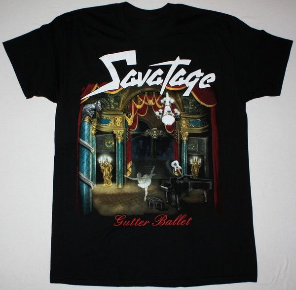

savatage gutter ballet black t-shirt jon oliva heavy progressive metal tee shirt cotton short sleeve sport hooded sweatshirt hoodie