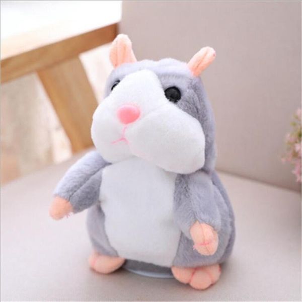 

dropshipping talking hamster falante mouse pet plush toy cute talking sound record educational stuffed doll children gifts 15cm wmtbfw