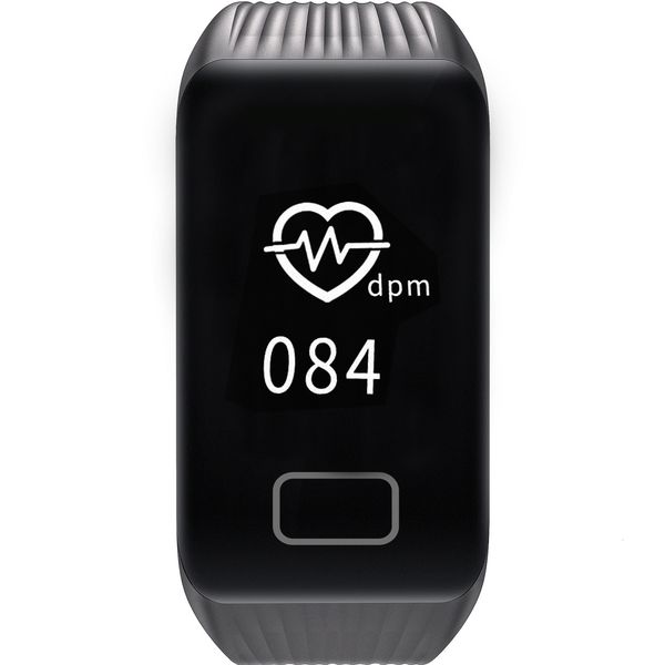 

health intelligent healthy smart watches bluetooth pedometer multifunction waterproof big screen heart rate smart bracelet sport watch, Slivery;brown