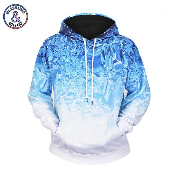 

mr.1991inc men clothes 2020 3d sweatshirts print ice crystals hooded long sleeves hoodies harajuku streetwear eu size xxxl1, Black