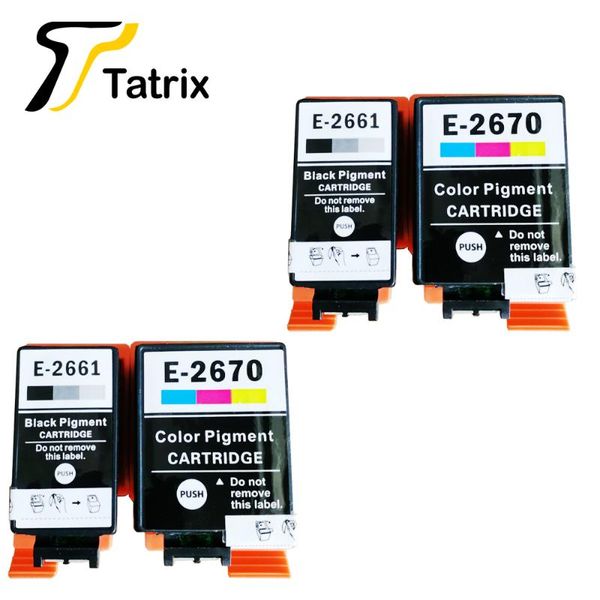 

tatrix compatible ink cartridges for t2661 t2670 t266 t267 e-266 for workforce wf-100w / wf100w . [with pigment inside]
