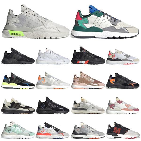 

2021 nite jogger mens running shoes white shock red black metallic core black carbon hi res ice mint womens fashion sports trainers sneaker