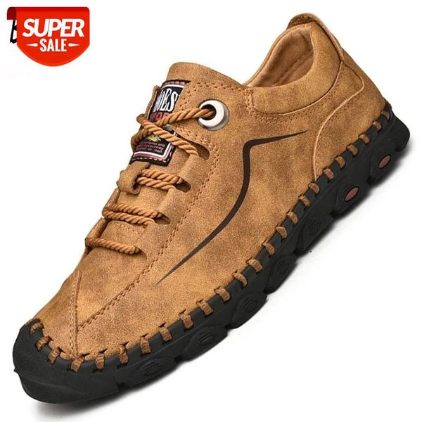 

men's casual shoes genuine leather breathable men's shoes moccasins flats moccasins plus size 38-48 #kr3t