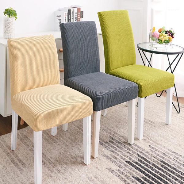 

chair covers super soft polar fleece fabric cover elastic spandex for kitchen/wedding modern dining room1