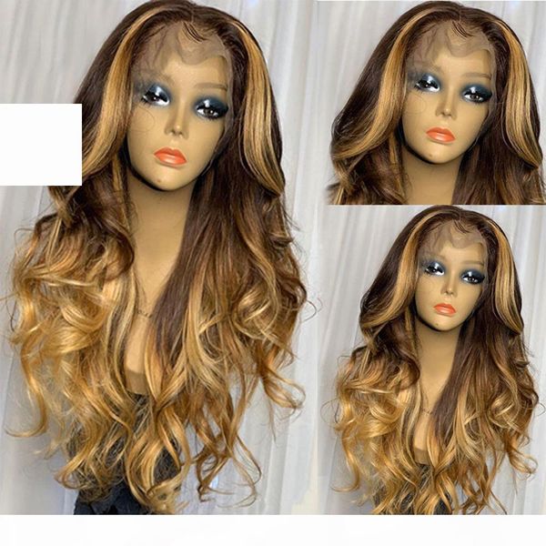 

loose wave 360 lace frontal wigs pre plucked 13x6 lace front human hair wigs peruvian highlights honey blonde full lace wig natural hairline, Black