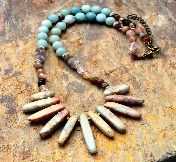 

чокеры ожерелья для женщин случайный природные камни vintage короткие себе ожерелье роскошные ювелирные изделия из бисера dropshipping jllyy, Golden;silver