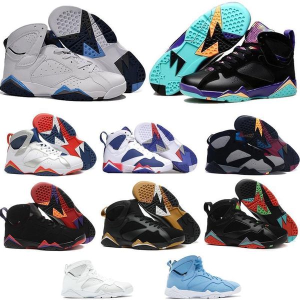

тинкер jumpman дешевые 2020 alternate горячие олимпийский баскетбол обувь 7s спорт футбол мужские кроссовки мода обучение белый черный обувь, Black