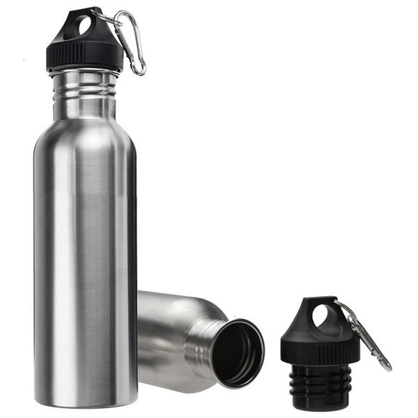 

stainless steel wide mouth drinking water bottle cycling outdoor travel sports cycle climbing bottles portable kettles