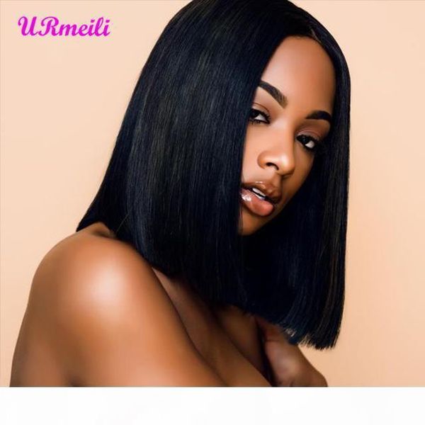 

short human hair lace front wig brazilian human hair ombre wigs for black women t1b burgundy 613 blonde full lace wig human hair, Black;brown