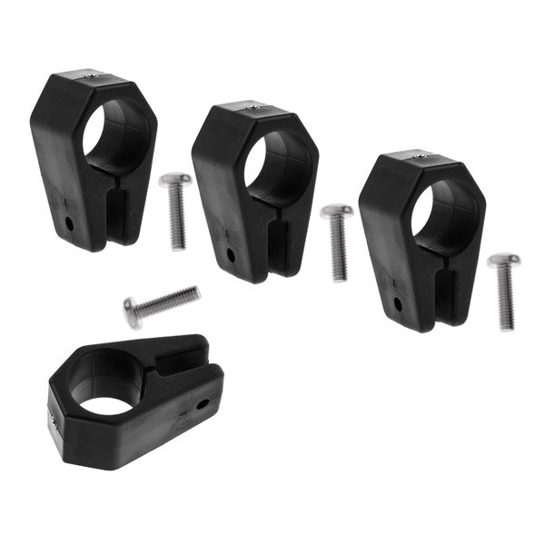 

4pcs bimini fitting black nylon jaw slide for 1'' (25mm) od tube marine/boat