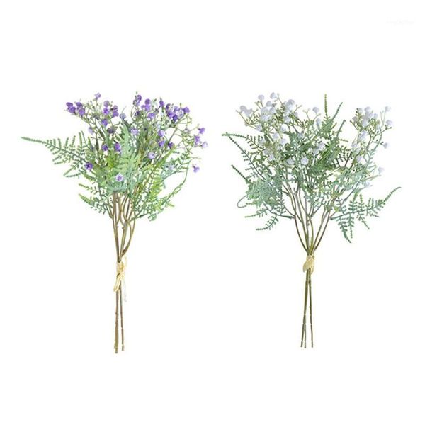

decorative flowers & wreaths 1pc artificial fake gypsophila diy floral bouquets arrangement wedding home decor for el party decoration1