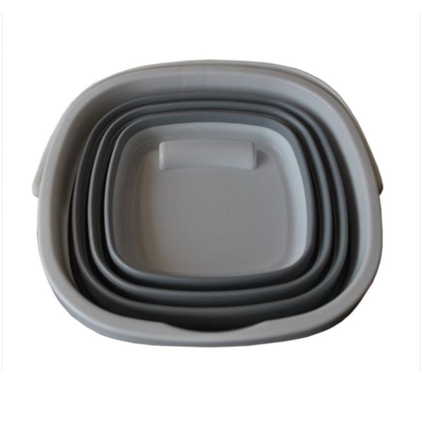 

10l portable folding bucket outdoor sile fishing camping household items camping car wash bucket barrel kitchen gadg jllcth