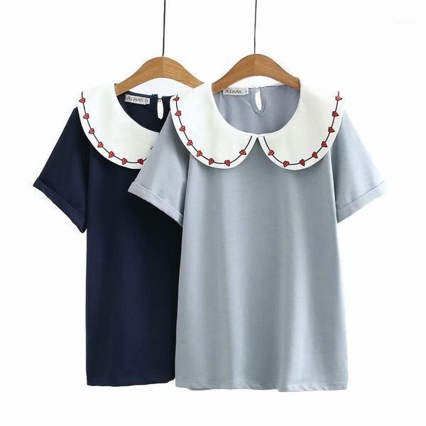 

2020 new fashion brand oversized plus size tshirt teeshirt teeshirt casual short turn-down collar1, White
