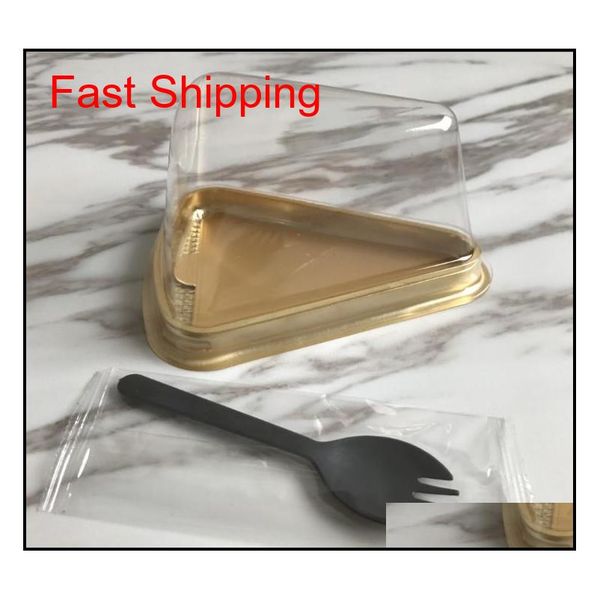 

new arrival plastic clear disposable cake box single individual 8 inch triangle cake boxes food qylwwv homes2011