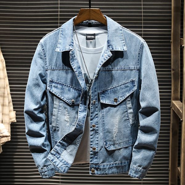 

chinese factory mans diamond embroidery jeans jackets coats with cotton