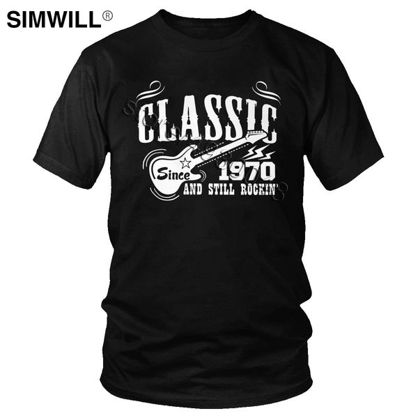 

классический с 1970 50 years old tshirt охладить с коротким рукавом 50 день рождения подарок для гитарист tee рок толстовка с капюшоном hood