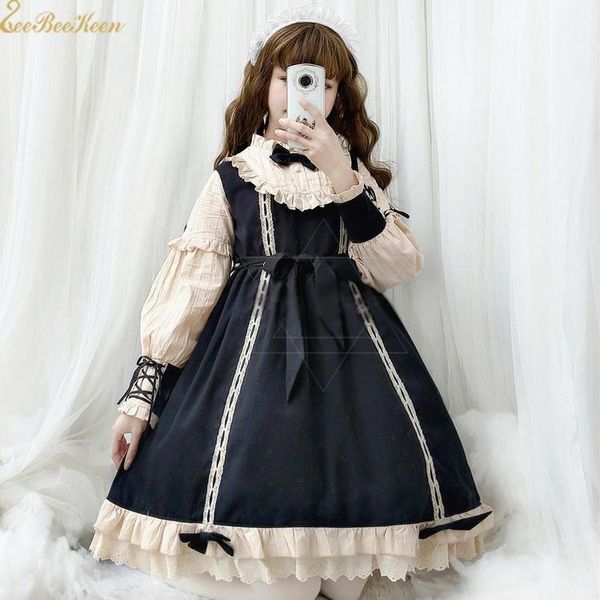 

sweet suits college school cute girls lolita maid clothes lolita anime cosplay costume for women dress cocktail dress1, Black;red