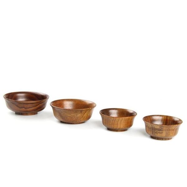 

natural jujube wooden bowl soup rice noodles salad lunch box kitchen tableware for round children jllskj mywjqq