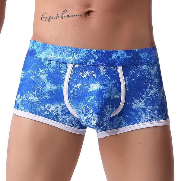 

men's fashion personality underwear soft knickers short breathable boxer shorts men panties male underwears, Black;white