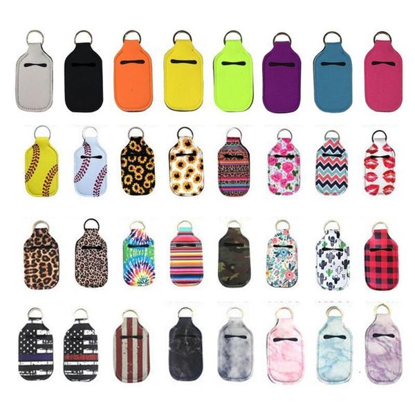 

sanitizer keychain bags key rings hand soap bottle holder neoprene 10*6cm dhl dwf2634