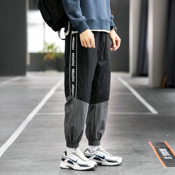 

qzvgz men's overalls pants spring pantscasual pants men's trousers and korean fashion casual autumn autumn sports loose legged ove, Blue