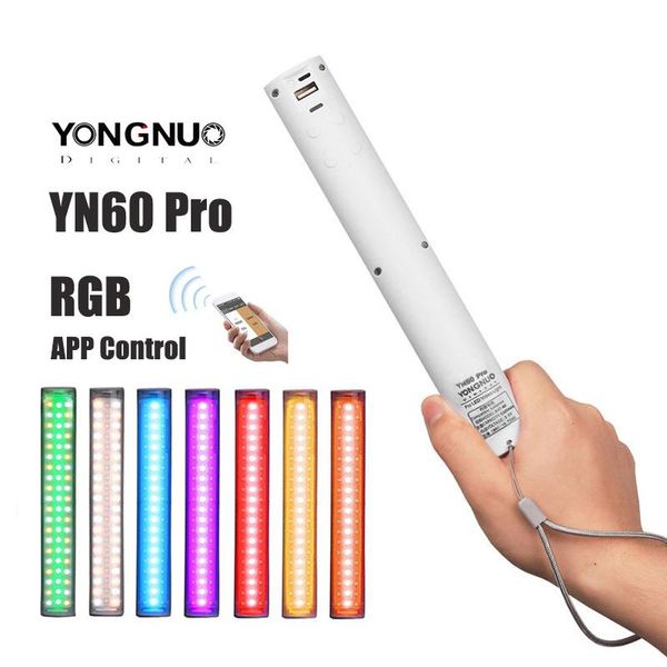 

yongnuo yn60 pro rgb led fill light stick ice light pgraphy hand-held fill portrait outside shooting video