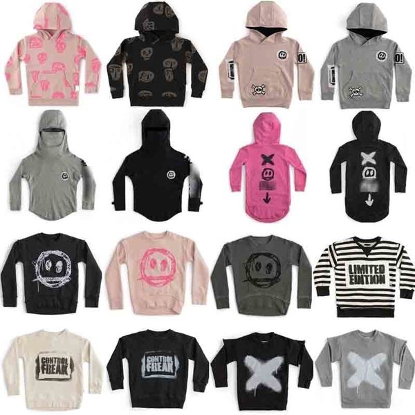 

kids sweaters new autumn winter brand boys girls cute smile print hooded sweatshirts baby child fashion outwear clothes y200901, Blue
