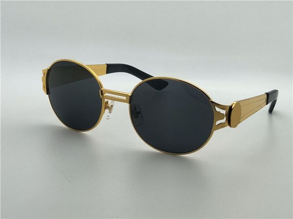 

retro design sunglasses round metal frame outdoor glasses anti-uv lens and original box 2138, White;black