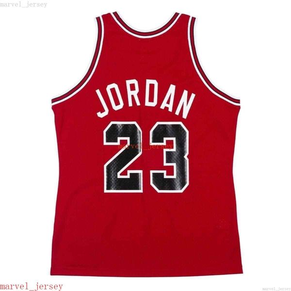 Custom costume Michael Red Road 1987-88 Jersey XS-6XL Mens Avassados Jerseys de Basquete Homens Cheap Mulheres Juventude