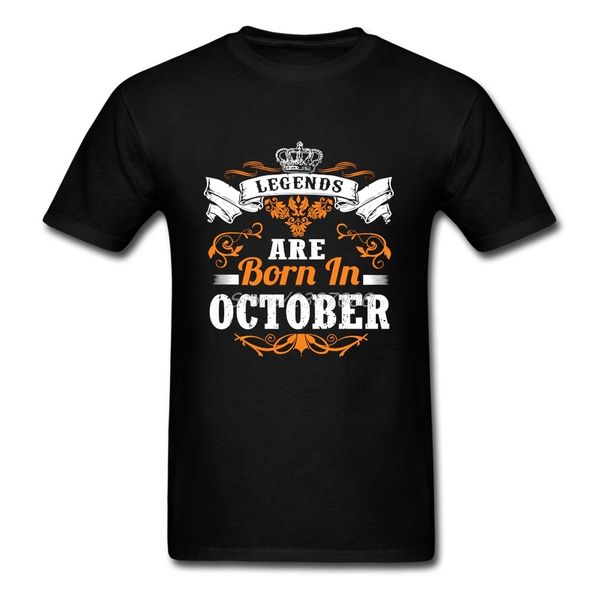 

casual legends are born in october t shirt printer t-shirts for men big size short sleeve funny t shirts sport hooded sweatshirt hoodie