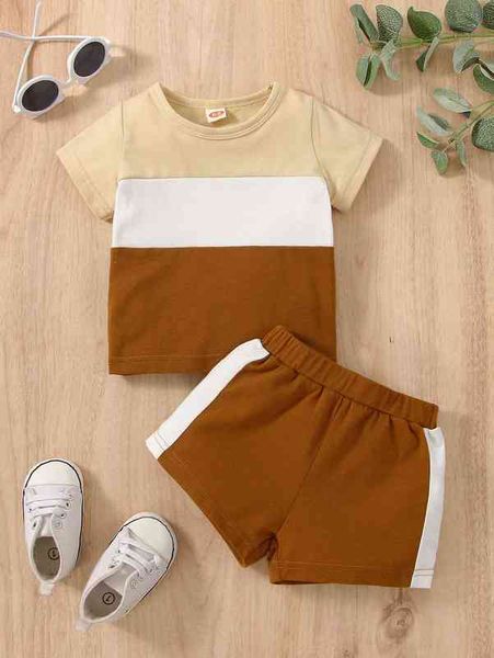 

baby colorblock tee she, White