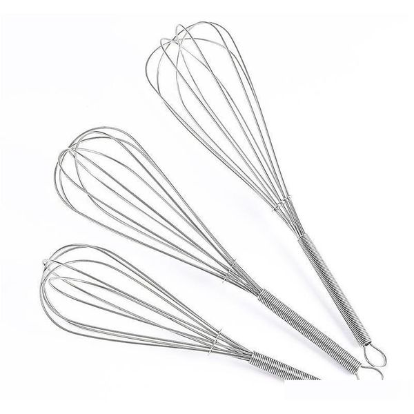 

wholesale 5 inch kitchen egg frother milk beater blender 5 sizes stainless steel whisk mixer egg beater kitchen s jllock bdesybag