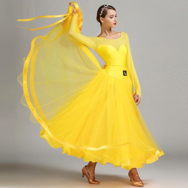 

новое прибытие современный танец платье женский костюм performance одежда национальный стандарт танца uniform performance костюм b-6138, Black;red