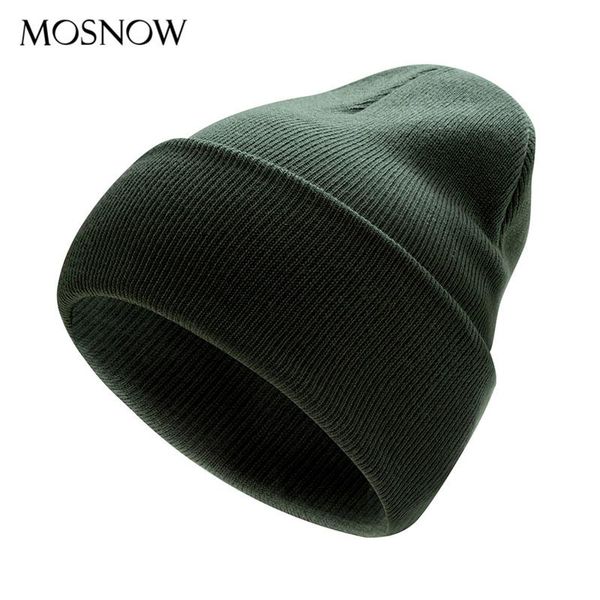 

beanies beanie hat winter acrylic knitted gorro for women men casual warm bonnet autumn solid color skullies cap